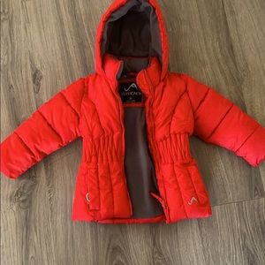 Toddler girls 3 y red coat super warm